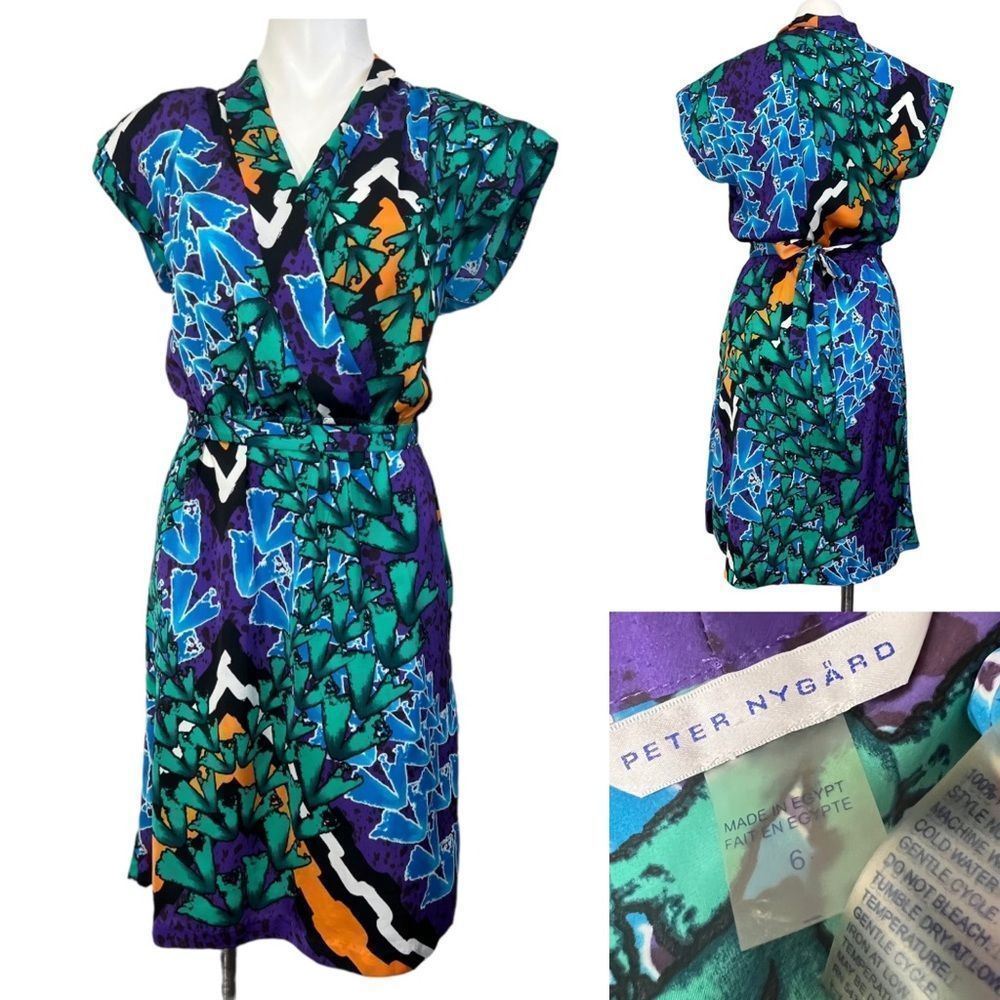 Peter Nygard Women's Multicolor Dress Sz 6